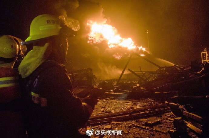 江苏盐城爆炸事故已造成62人遇难 仍有28人失踪